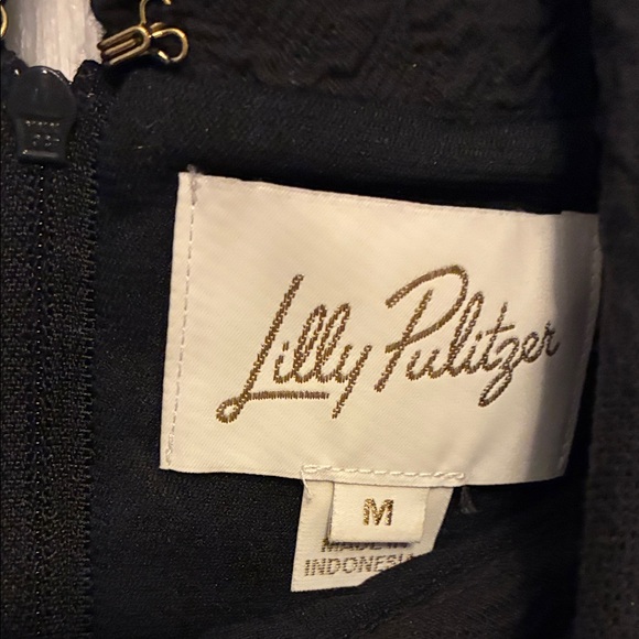 Lilly Pulitzer Daisee Shift Dress Elegant Black Sleeveless Dress - Picture 5 of 6